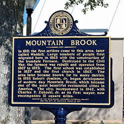 Mountain Brook Historical Marker