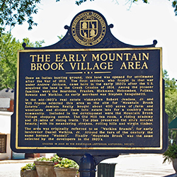 Early Mountain Brook Village Historical Marker