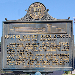 Shades Valley High School Historical Marker